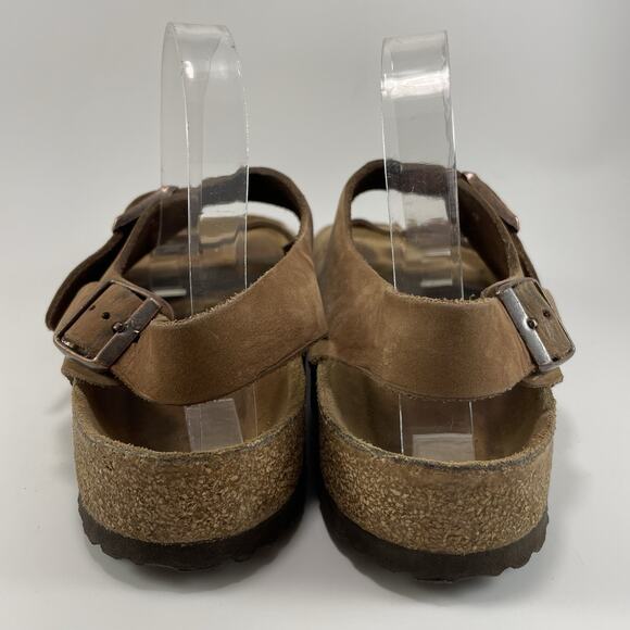 Birkenstock Milano Back Strap Sandals Mens Size 43 US Size 10-10.5 Brown Soft FB - Picture 4 of 9